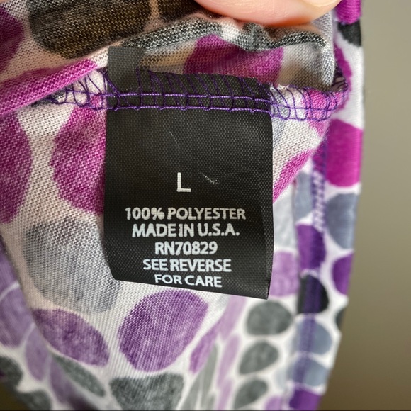 🔥SOLD🔥 Rue 21 Polka Dot Tunic Shirt or Tunic L - Picture 7 of 16